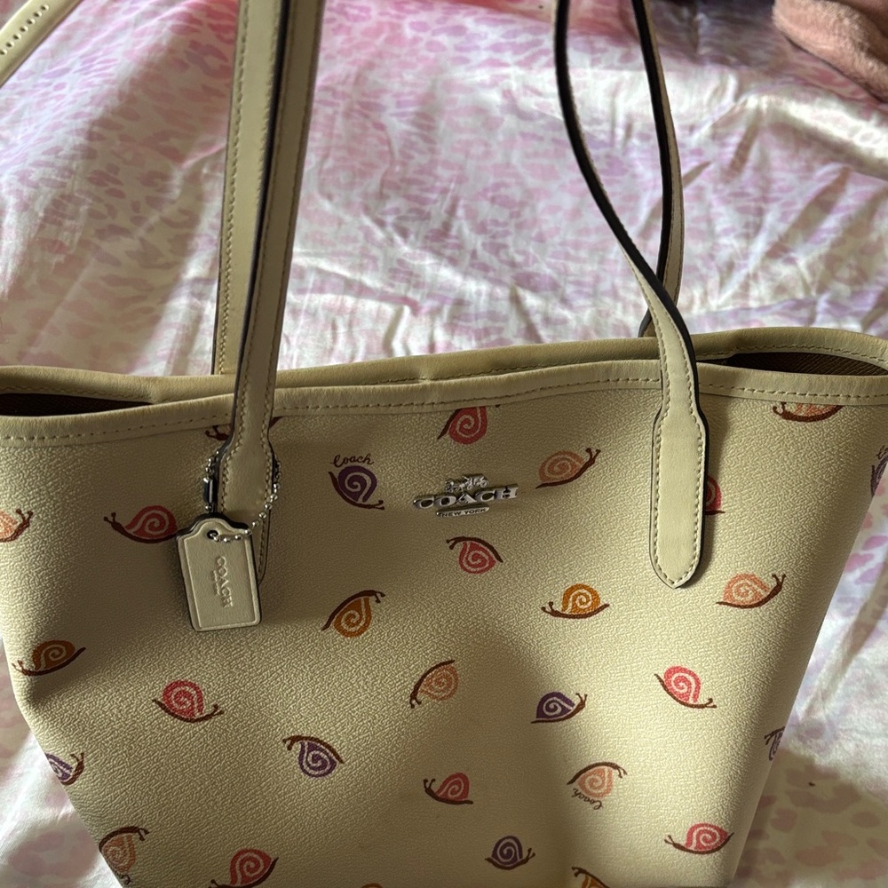 Coach Multicolor Snail Pattern Tote - image 1
